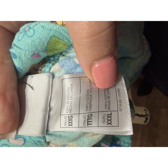 Alice In Wonderland Disney Store 3xl Flannel Cotton Pajama Set Drawstring Plus - Picture 7 of 10